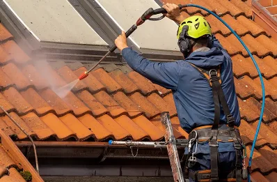 Démoussage et hydrofuge de toiture au Mont-Dieu